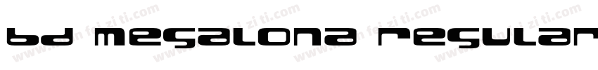bd megalona regular字体转换